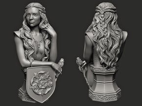 Margaery Tyrell. (11 cm\ 4.33 inches) in White Natural Versatile Plastic