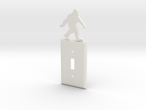 Bigfoot light switch cover in White Natural Versatile Plastic