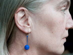 TINKR (long) EARRiNG in Blue Processed Versatile Plastic