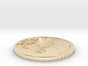 Old 2013 Lunaro Coin. in 14K Yellow Gold