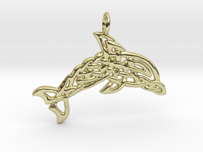 Celtic Sea Pendant in 18k Gold Plated Brass