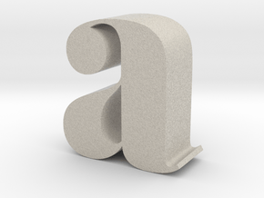 Lowercase A in Natural Sandstone