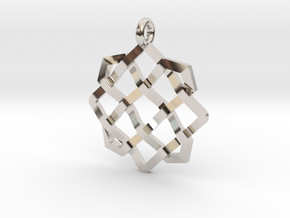 Celtic Knot in Rhodium Plated Brass