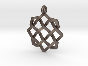 Celtic Knot in Polished Bronzed Silver Steel