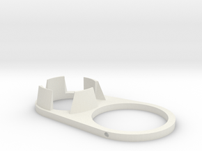 Vacuum Nozzle Support Bracket in White Natural Versatile Plastic