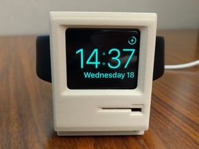 Apple Watch Dock - Mac Plus in White Processed Versatile Plastic