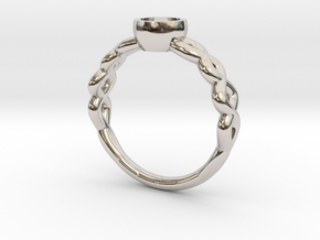 Size6 Gbw13 in Rhodium Plated Brass