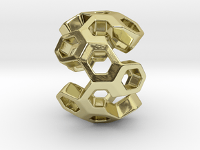 HONEYBOMB GSENSE, Pendant in 18k Gold Plated Brass
