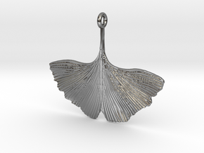 Ginkgo Necklaces in Fine Detail Polished Silver
