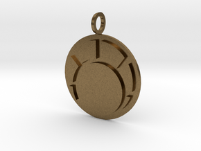 Combination Pendant Back 25 mm in Natural Bronze