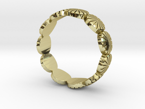 Ring - US 9, AUS/UK R 1/2. in 18k Gold Plated Brass