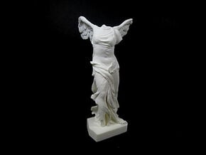 Nike - Winged Victory of Samothrace (c. 190 BC) in White Processed Versatile Plastic