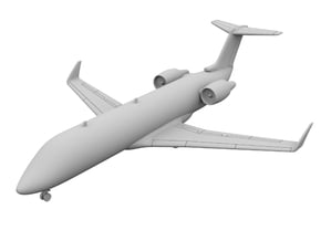 1:200_CRJ 100 [x1][S] in Tan Fine Detail Plastic