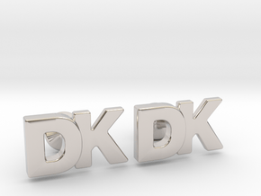 Monogram Cufflinks DK in Platinum