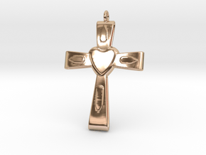 Giubileo 2016. Expansion Of The Love Of Christ in 14k Rose Gold Plated Brass