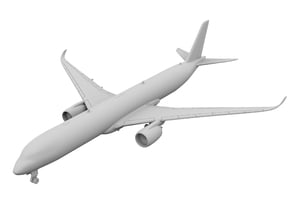 1:400_A350-1000 [x1][S] in Tan Fine Detail Plastic