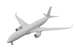 1:400_A350-900 [x1][S] in Tan Fine Detail Plastic