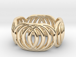V2 - Ring in 14k Gold Plated Brass