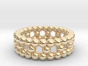 V7 - Ring in 14k Gold Plated Brass
