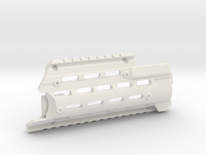 Modified AK-12 Handguard (Left part) for AK in White Natural Versatile Plastic