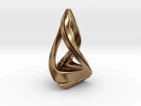 Trianon T.1, Pendant. Stylized Shape in Natural Brass
