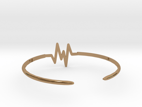 Keep Moving Bangle in Polished Brass