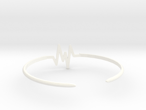 Keep Moving Bangle in White Processed Versatile Plastic