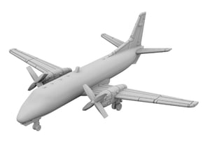 1:400_Saab 340 [x2][A] in Tan Fine Detail Plastic