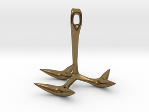 Grappling Hook Double Spike in Natural Bronze