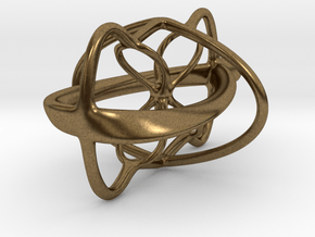 4-Twister Pendant in Natural Bronze