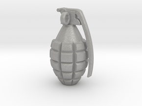 Keychain Grenade  solid &    25mm hight in Aluminum