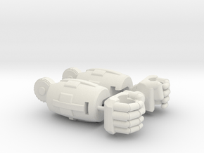 Fearsome Gust Arms and Fists in White Natural Versatile Plastic