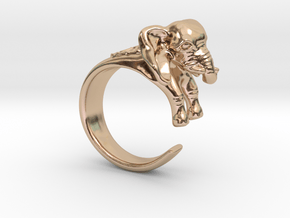 Elephant Ring in 14k Rose Gold