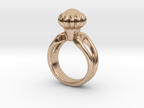Ring Beautiful 17 - Italian Size 17 in 14k Rose Gold Plated Brass