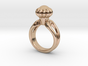 Ring Beautiful 19 - Italian Size 19 in 14k Rose Gold Plated Brass