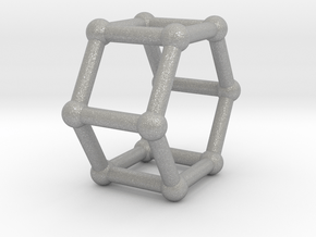 0422 Hexagonal Prism (a=1cm) #002 in Aluminum