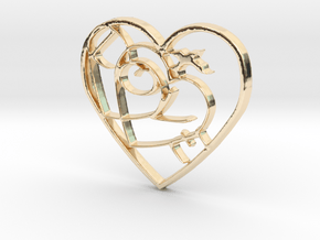 Love...when two hearts beat as one! in 14K Yellow Gold
