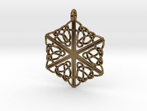 Dreamweaver Celtic Knot Hex in Natural Bronze