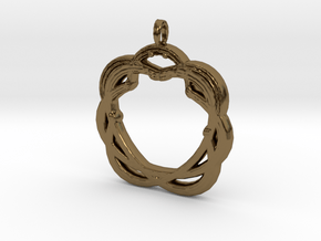 Original Shape Pendant in Polished Bronze