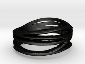 Simple Classy Ring Size 11 in Matte Black Steel