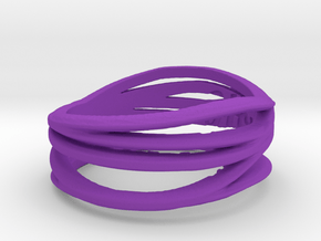 Simple Classy Ring Size 11 in Purple Processed Versatile Plastic