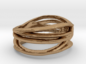 Simple Classy Ring Size 8 in Polished Brass