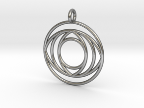 EyePendant in Natural Silver