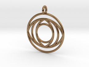 EyePendant in Natural Brass