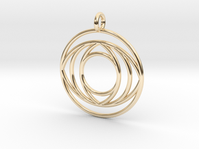 EyePendant in 14k Gold Plated Brass