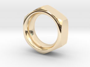 The Reverse Engineer (16mm) in 14k Gold Plated Brass
