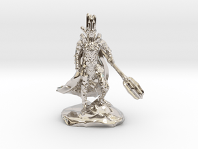 The Dark Lord with His Deadly Mace in Rhodium Plated Brass