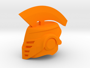 Iron Camelot Helm in Orange Processed Versatile Plastic