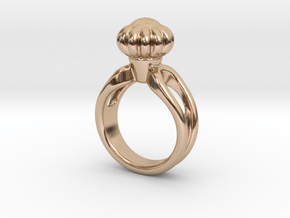 Ring Beautiful 26 - Italian Size 26 in 14k Rose Gold Plated Brass