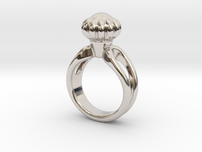 Ring Beautiful 29 - Italian Size 29 in Rhodium Plated Brass